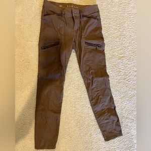 Beige suede cargo pants. Boutique brand. WORN ONCE!